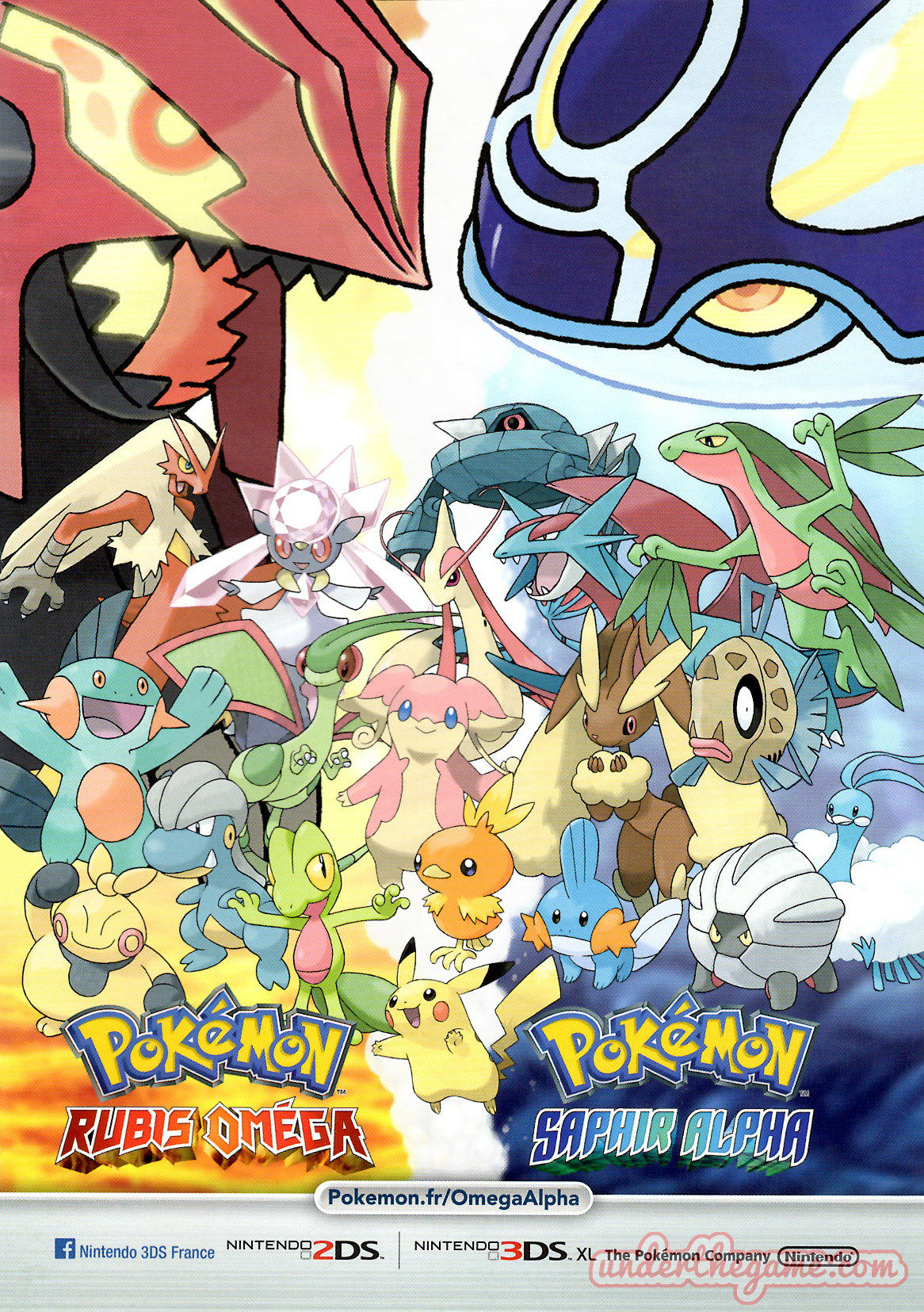 Brochure Pokémon Rubis Oméga / Saphir Alpha - Nintendo 3DS - 2014 [VF] 