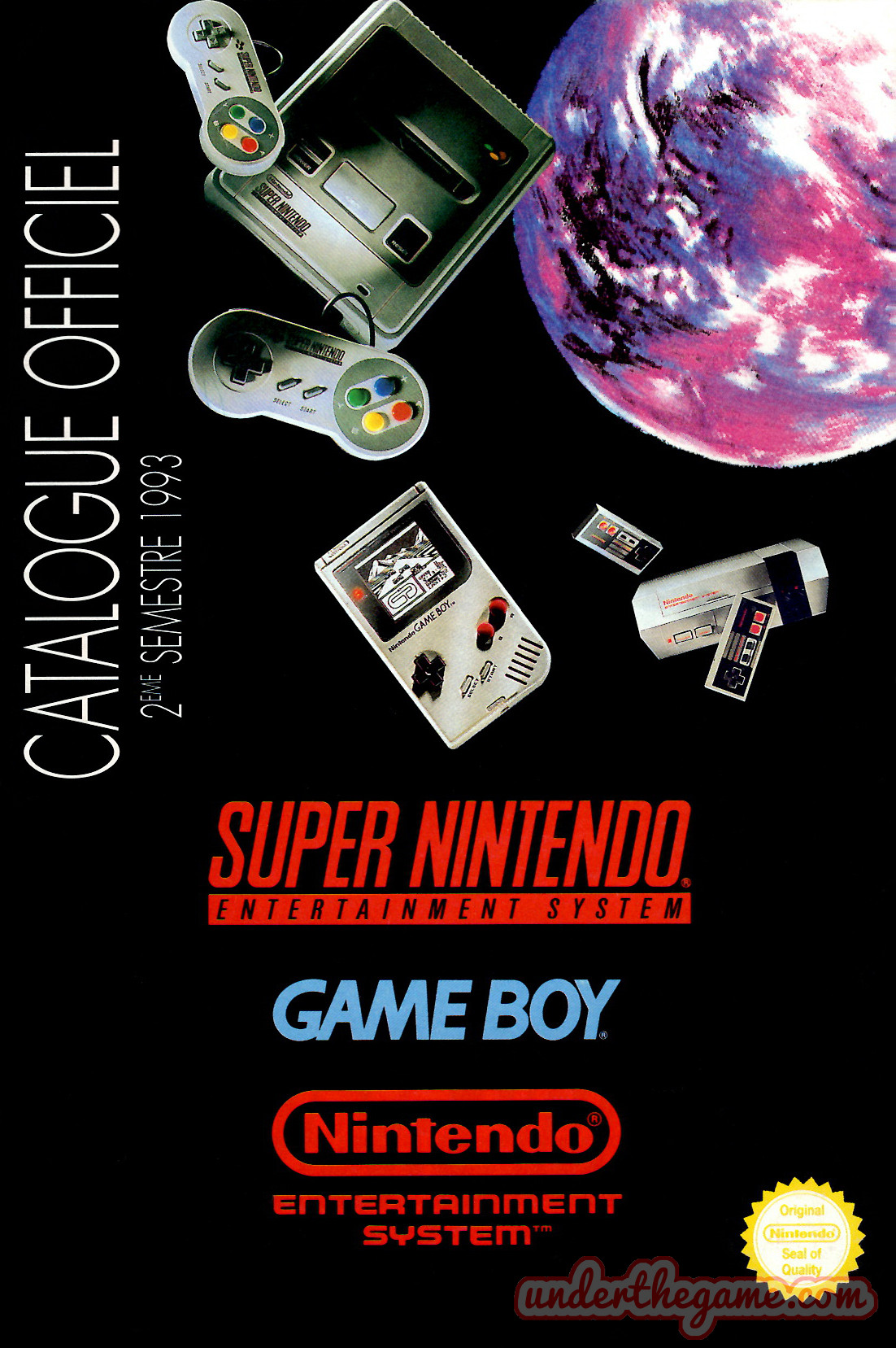 Catalogue NES, SNES et Game Boy - Nintendo - 1993 [VF] - underthegame.com