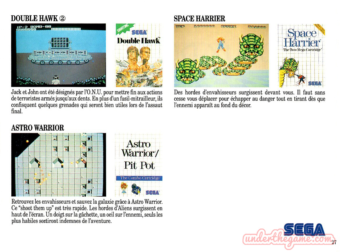 Catalogue Publicitaire Sega Master System 2 - Rétro Gaming, Bon état, Collector