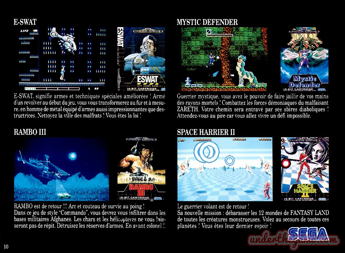 Catalogue De Jeux Video ELECTRONIC ARTS 1992/1993 - Pour SEGA MEGADRIVE - Très Bon État