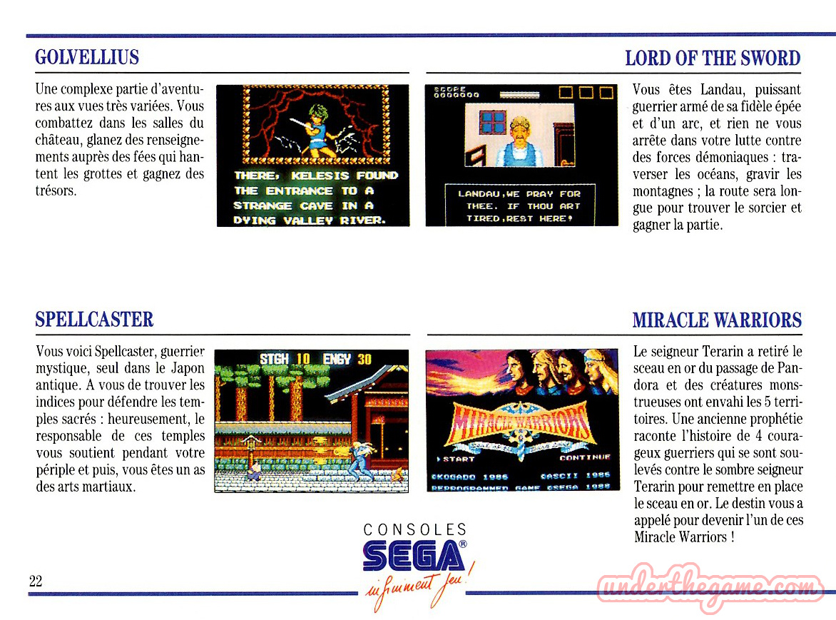 Jeu SEGA Master System - WORLD GAMES