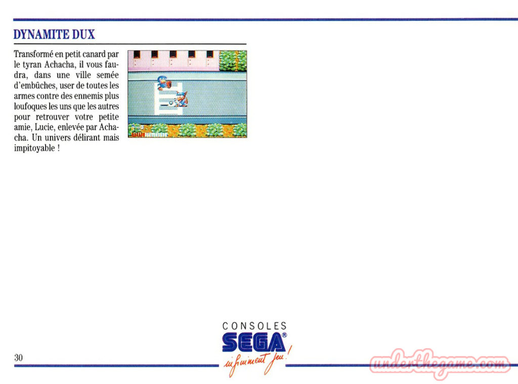 Catalogue Officiel Sega Master System 1990 - Notice Originale & Manuel - Bon État