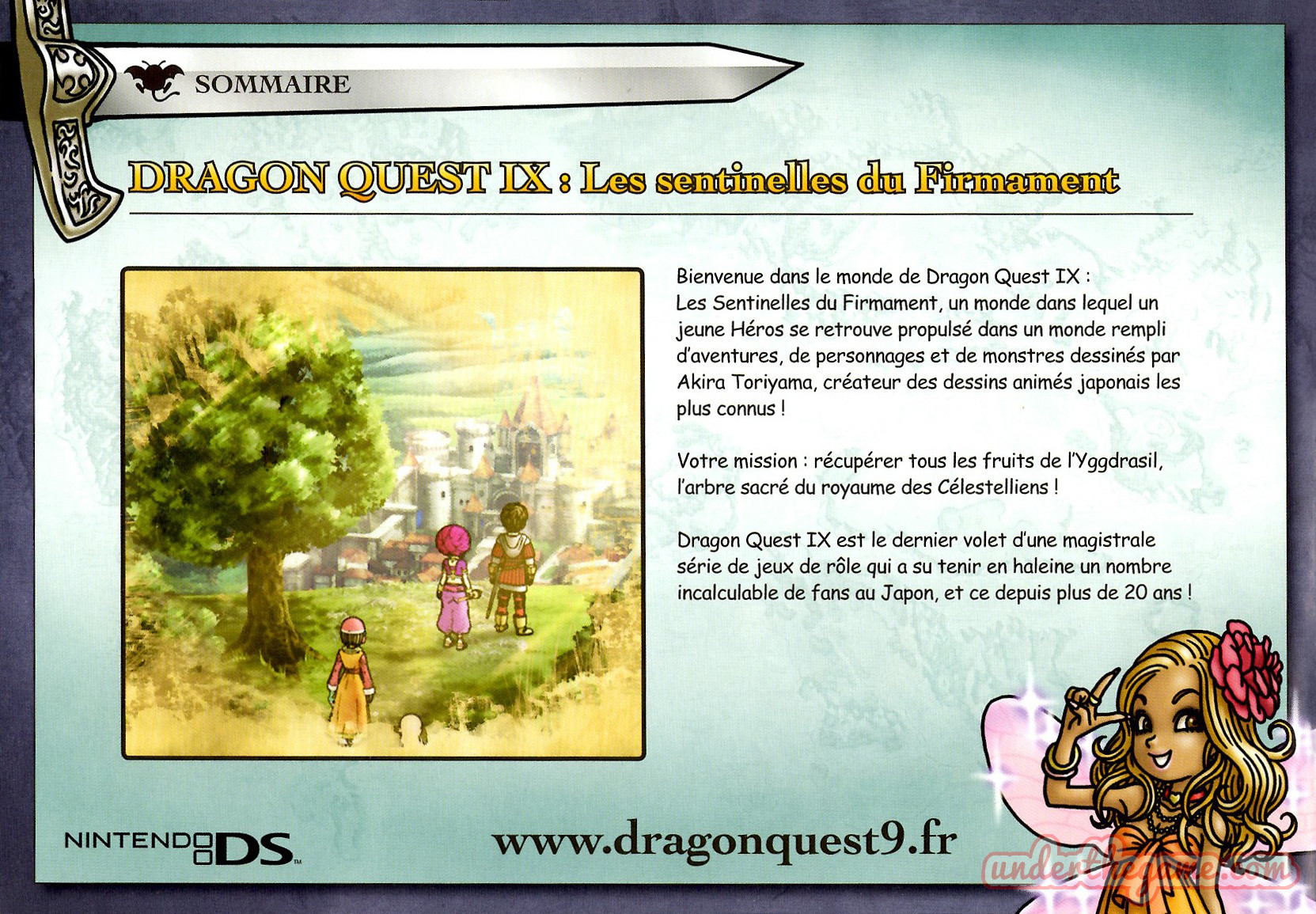 Brochure Dragon Quest IX : Les sentinelles du firmament - Nintendo DS