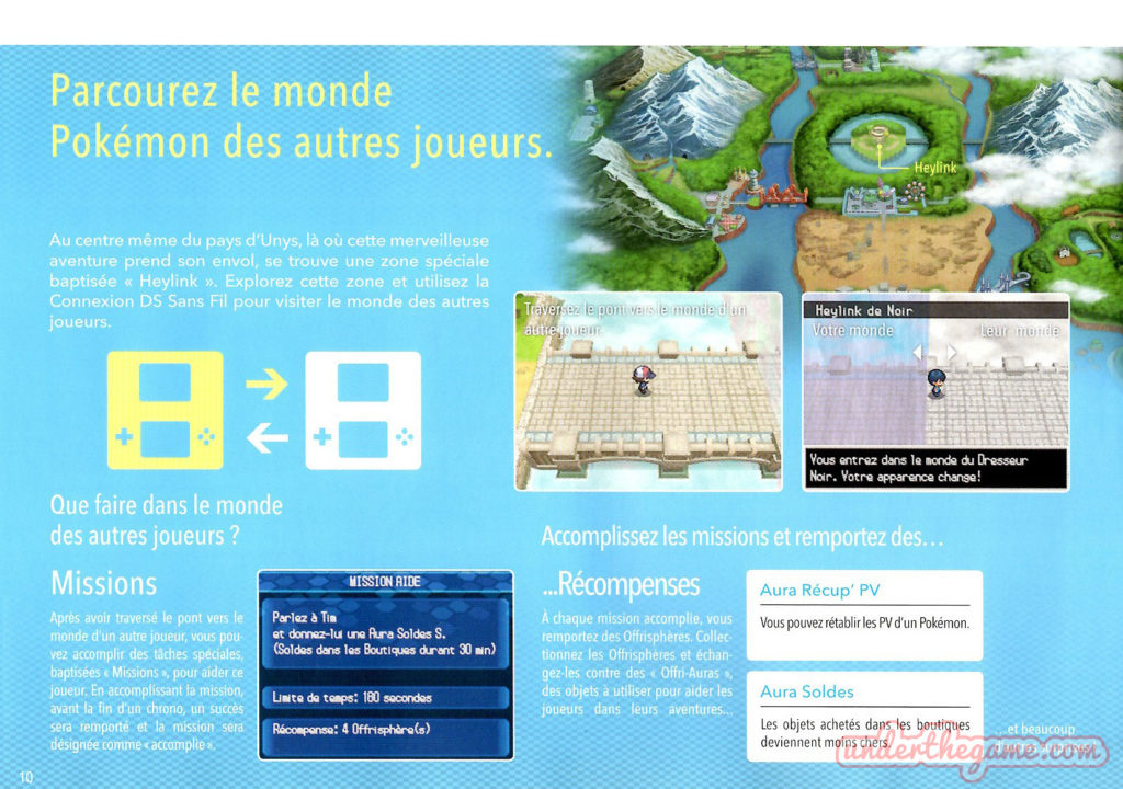 Brochure Pokémon versions Noire et Blanche – Nintendo DS – 2011 [VF