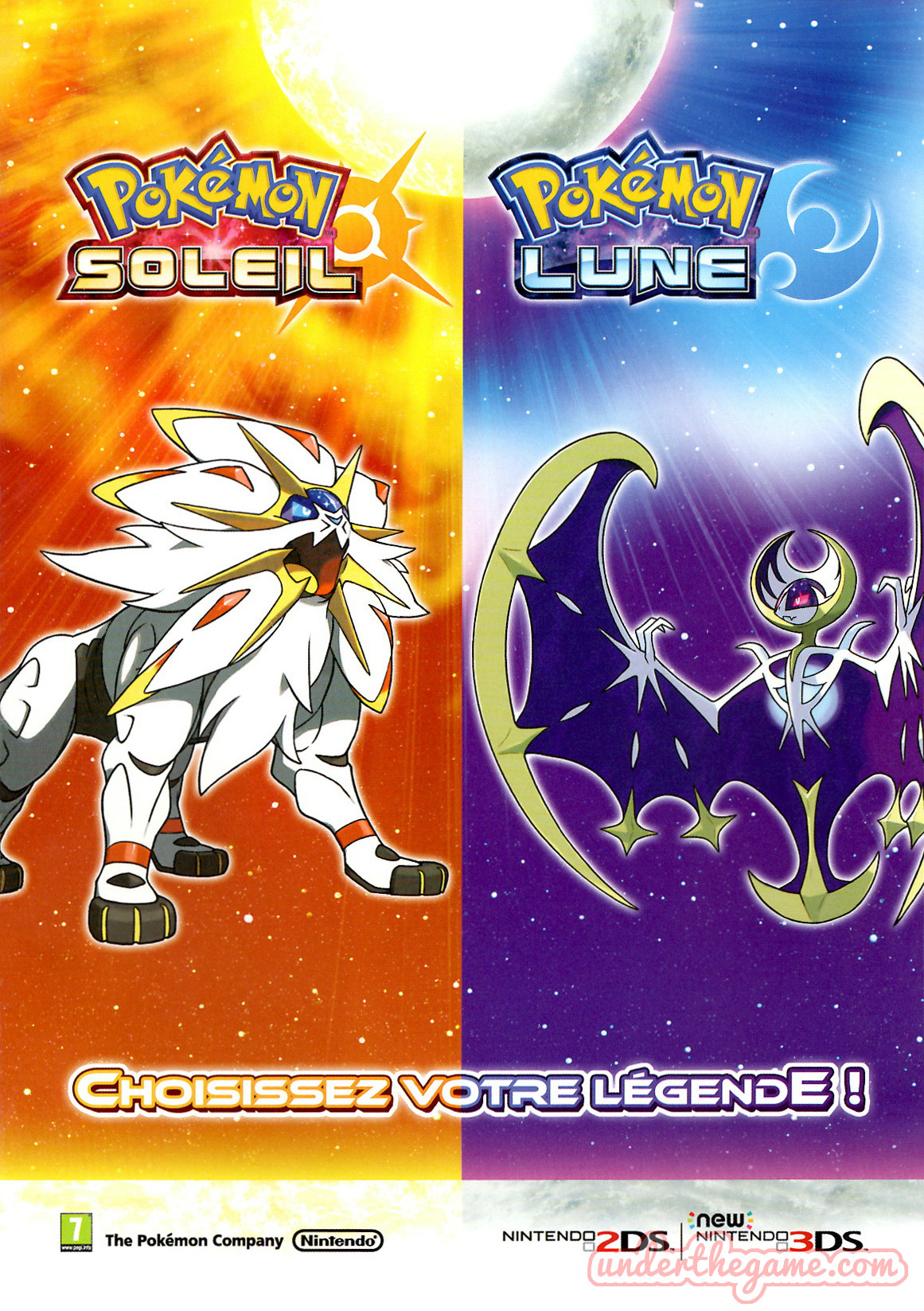 Brochure Pokémon Soleil / Lune Nintendo 3DS 2016 [VF]