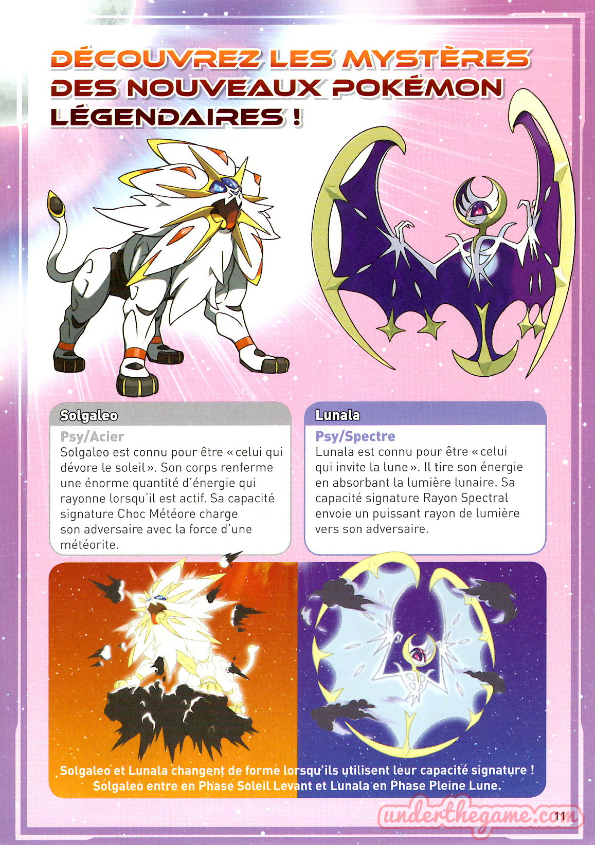 Brochure Pokémon Soleil / Lune Nintendo 3DS 2016 [VF]